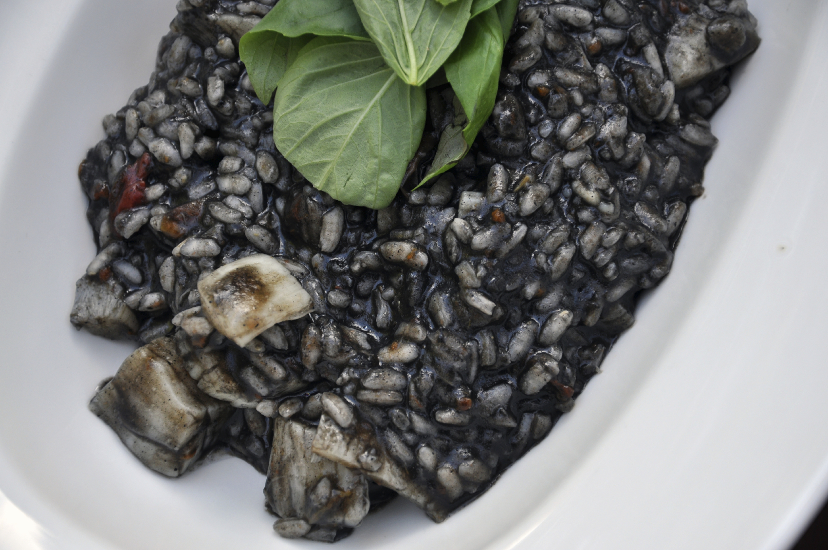 arroz negro con calamares